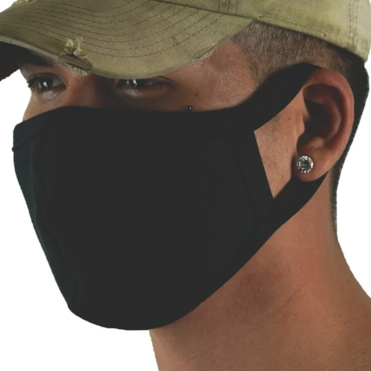3-Pack Black Cloth Face Mask