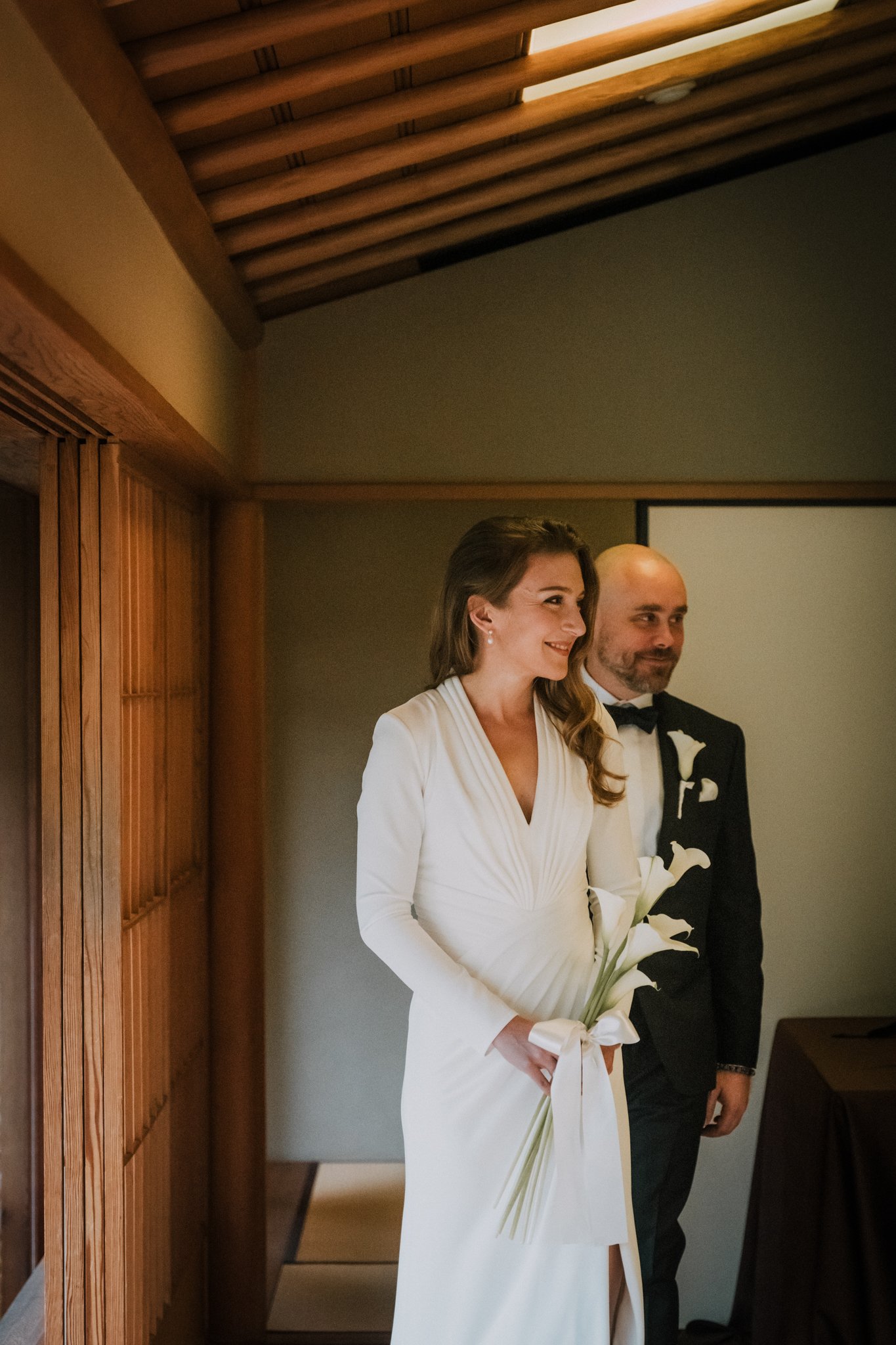 Tokyo elopement at tea house