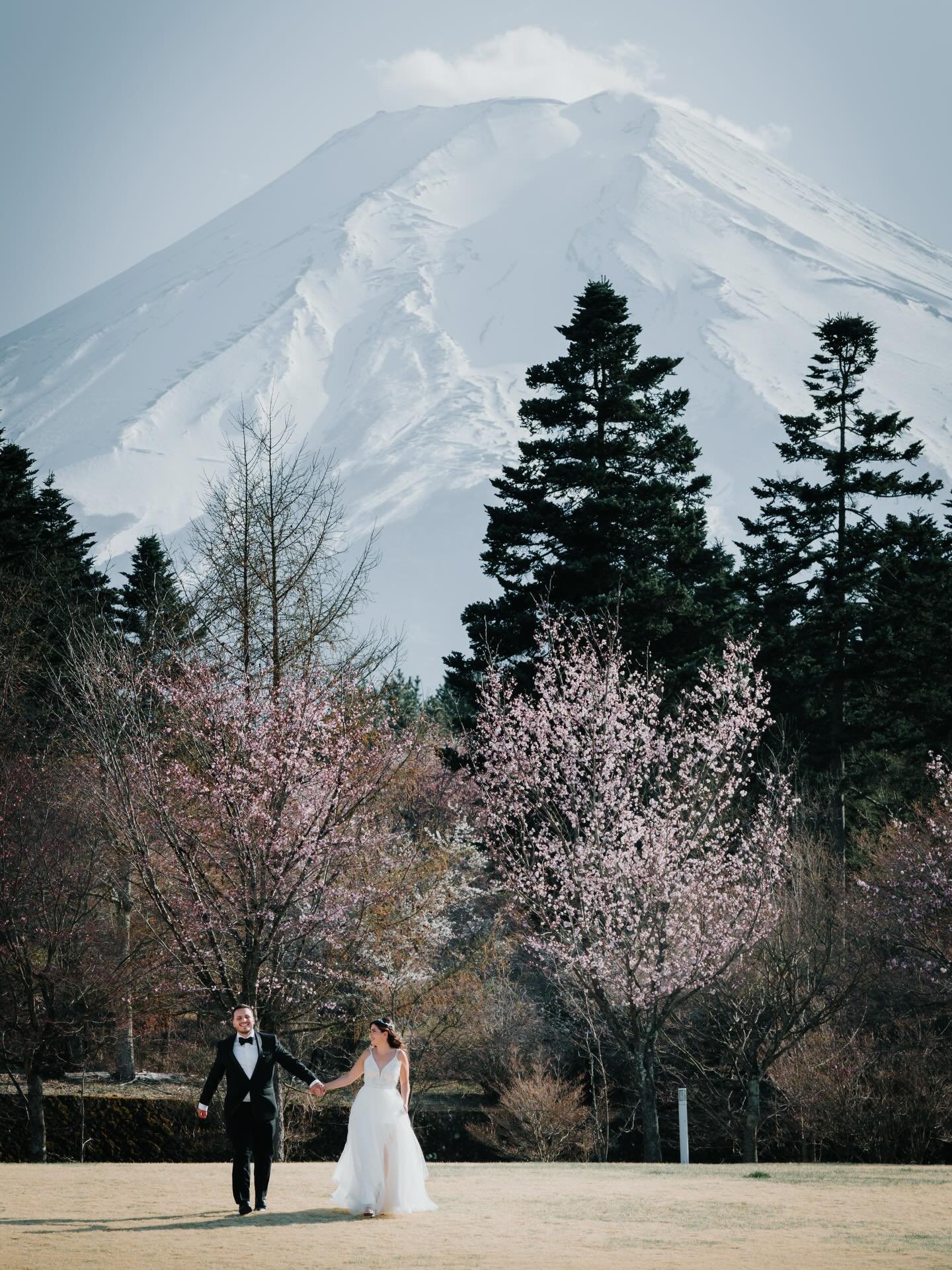 My. Fuji + cherry blossom - can it be anymore iconic than this?! The quietness away from crowds and beautiful nature was all we need to celebrate this special time. Mid April is the best time to see cherry blossoms in full bloom in Mt. Fuji area! MUA