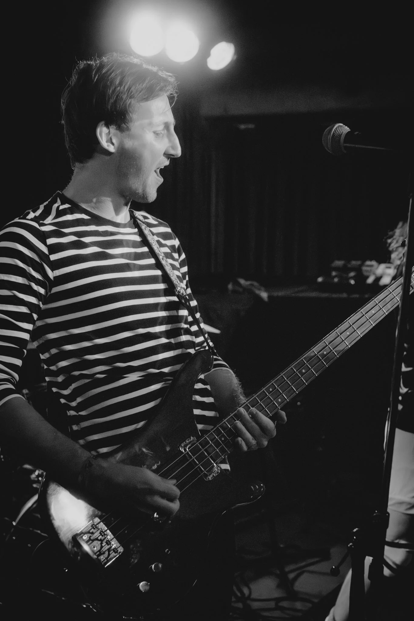 Guitarist Close-up during live show in Tokyo