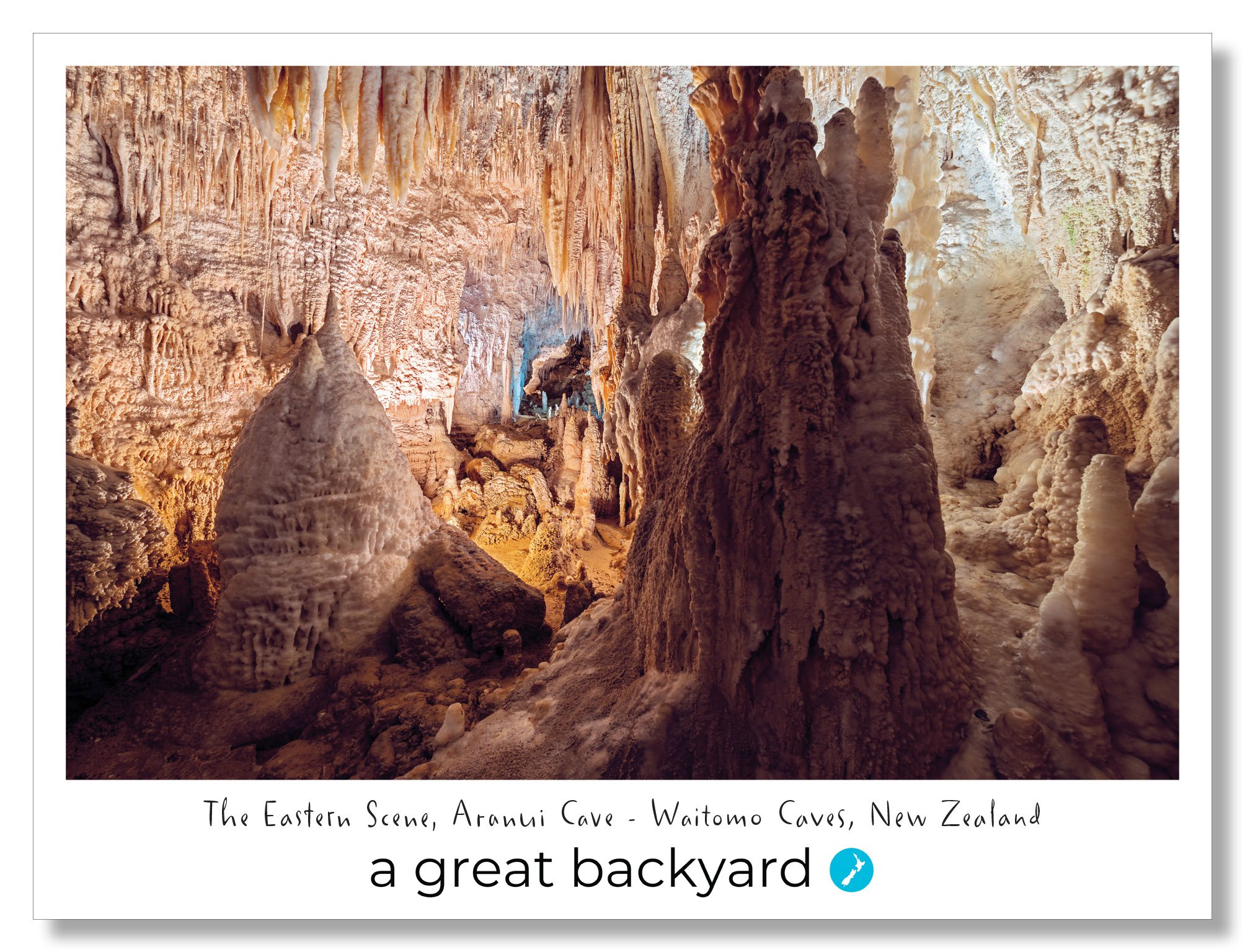 Aranui Cave Postcard by Corin Walker Bain | a great backyard photography NZ