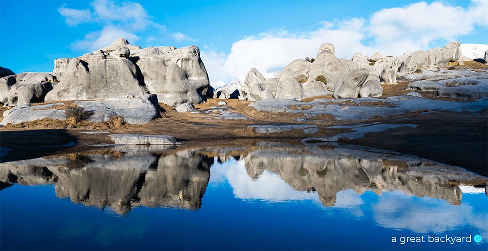 Castle Hill Panorama by Corin Walker Bain | a great backyard New Zealand photography