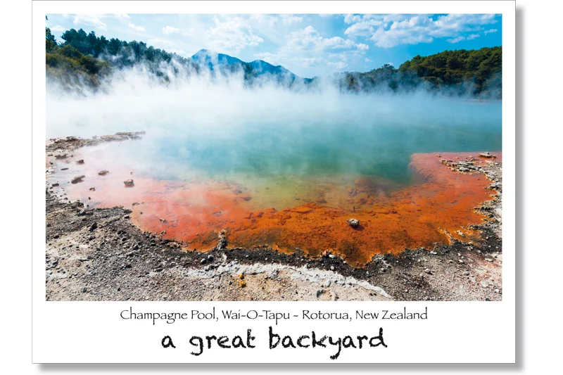 Champagne Pool Postcard by Corin Walker Bain | a great backyard photography