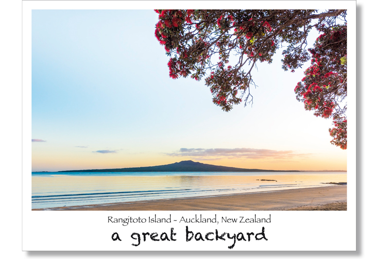 Rangitoto Postcard by Corin Walker Bain | a great backyard photography NZ