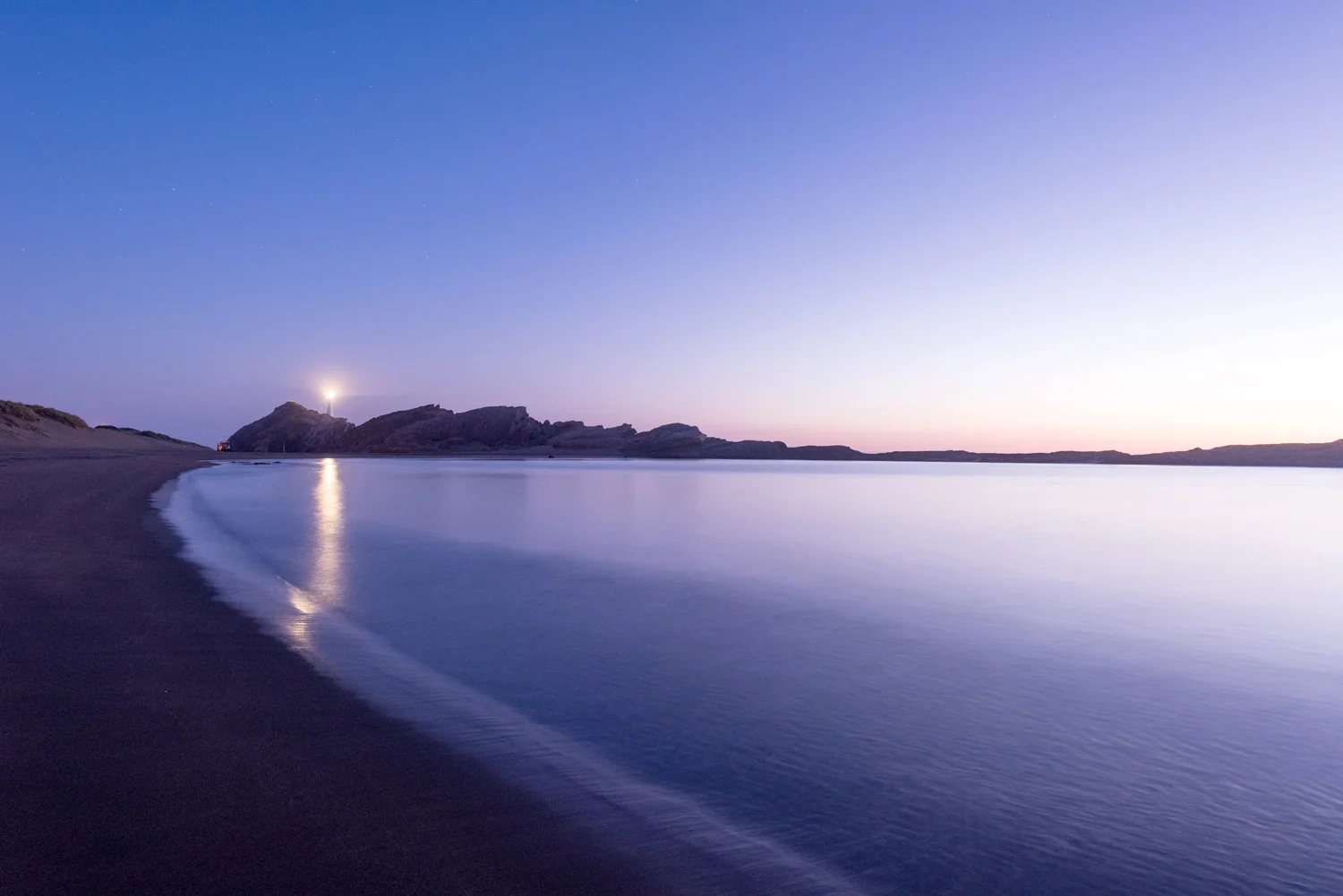 Castlepoint lagoon and lighthouse, Waiarapa, New Zealand