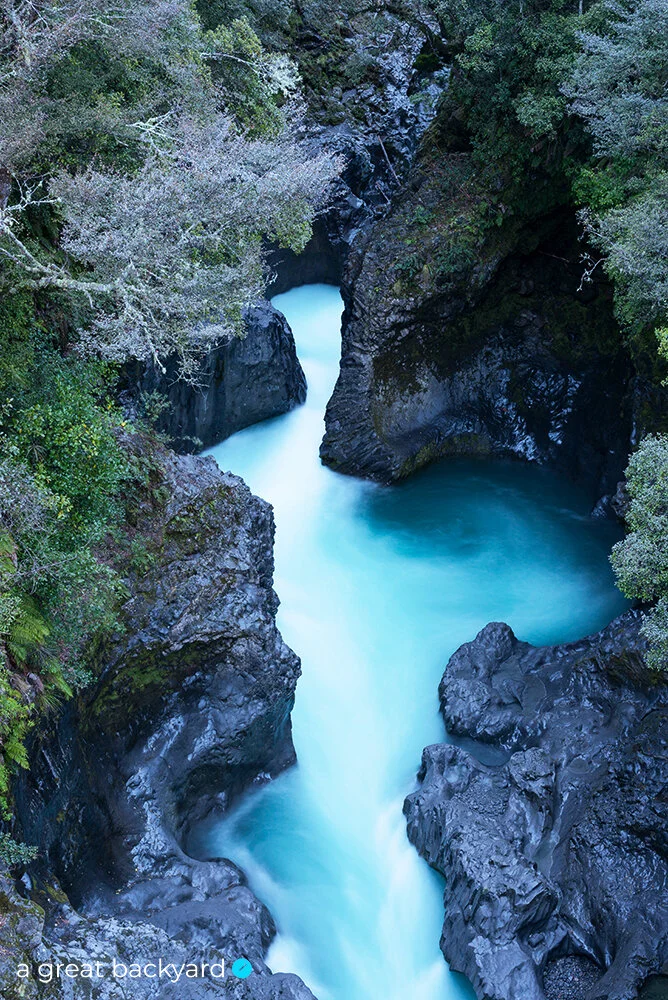 Tree Trunk Gorge under ashfall, Tongariro, New Zealand