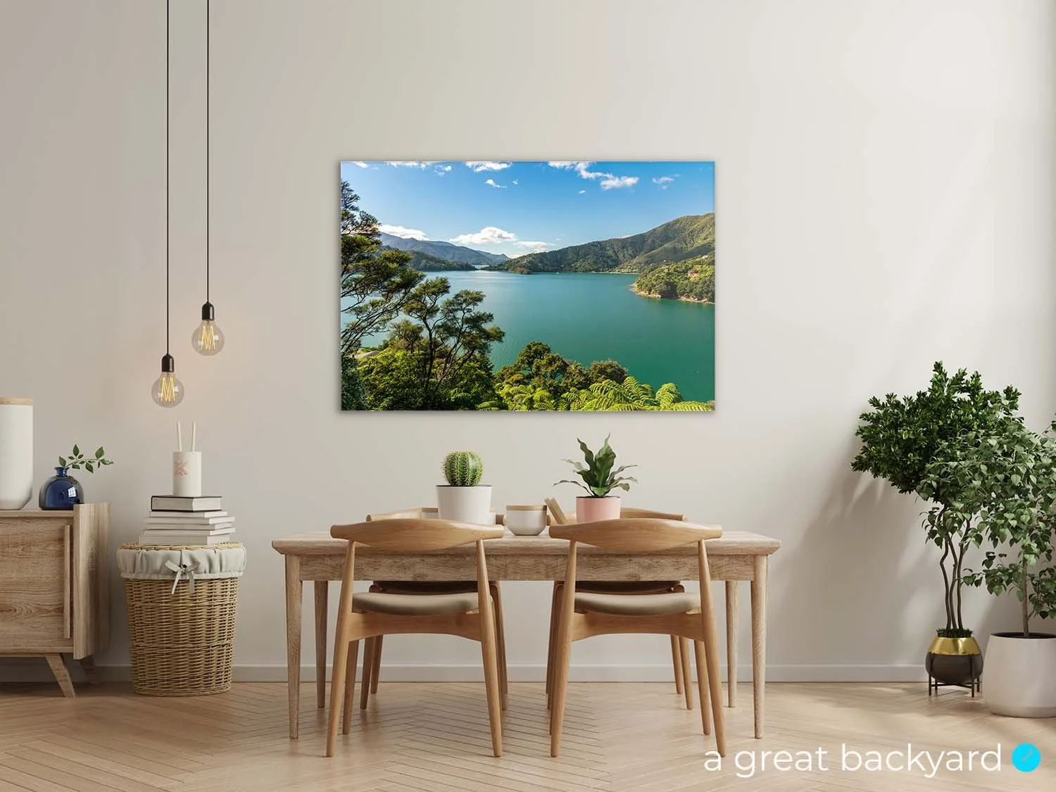 Kenepuru Summer print on home wall | a great backyard NZ landscape photography