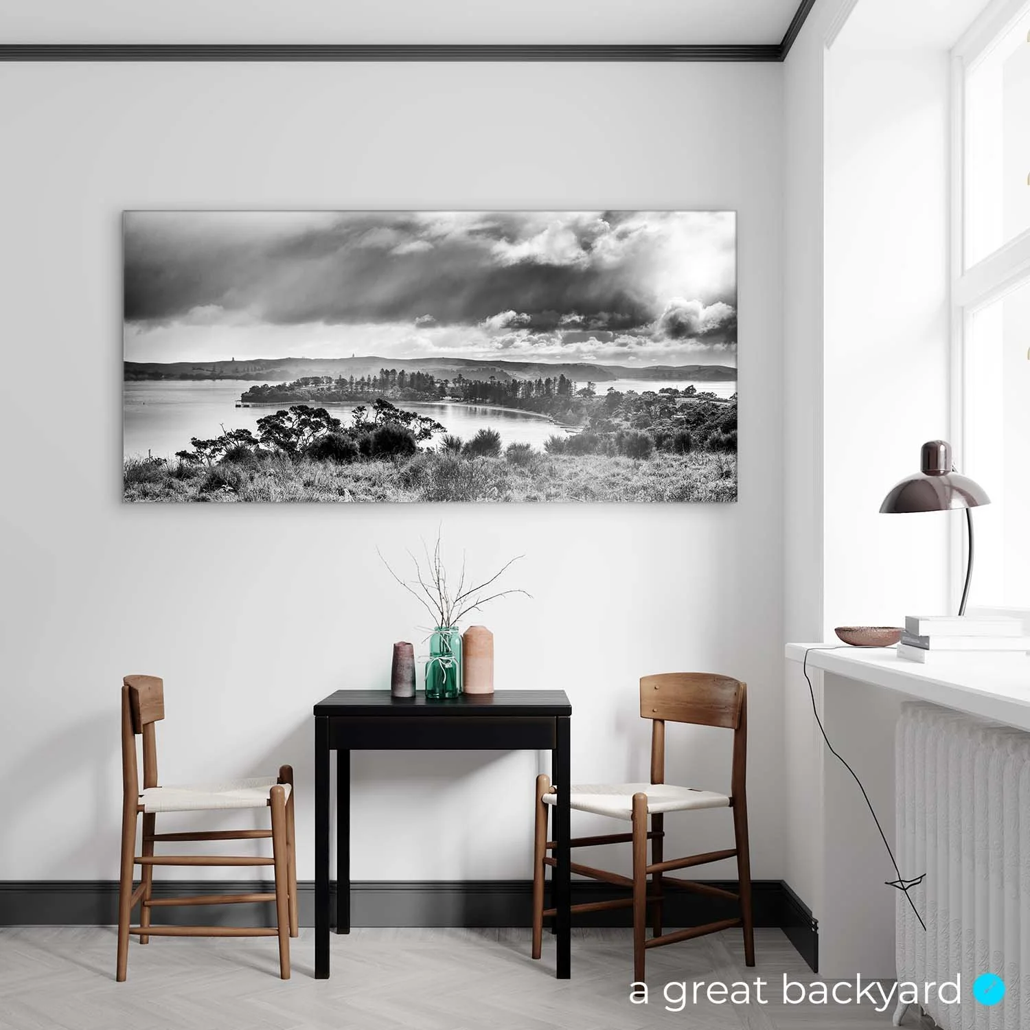 Motuihe Island print on home wall | a great backyard New Zealand