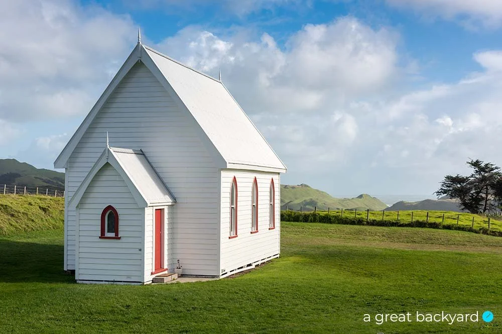 Kohekohe Church by Corin Walker Bain | a great backyard