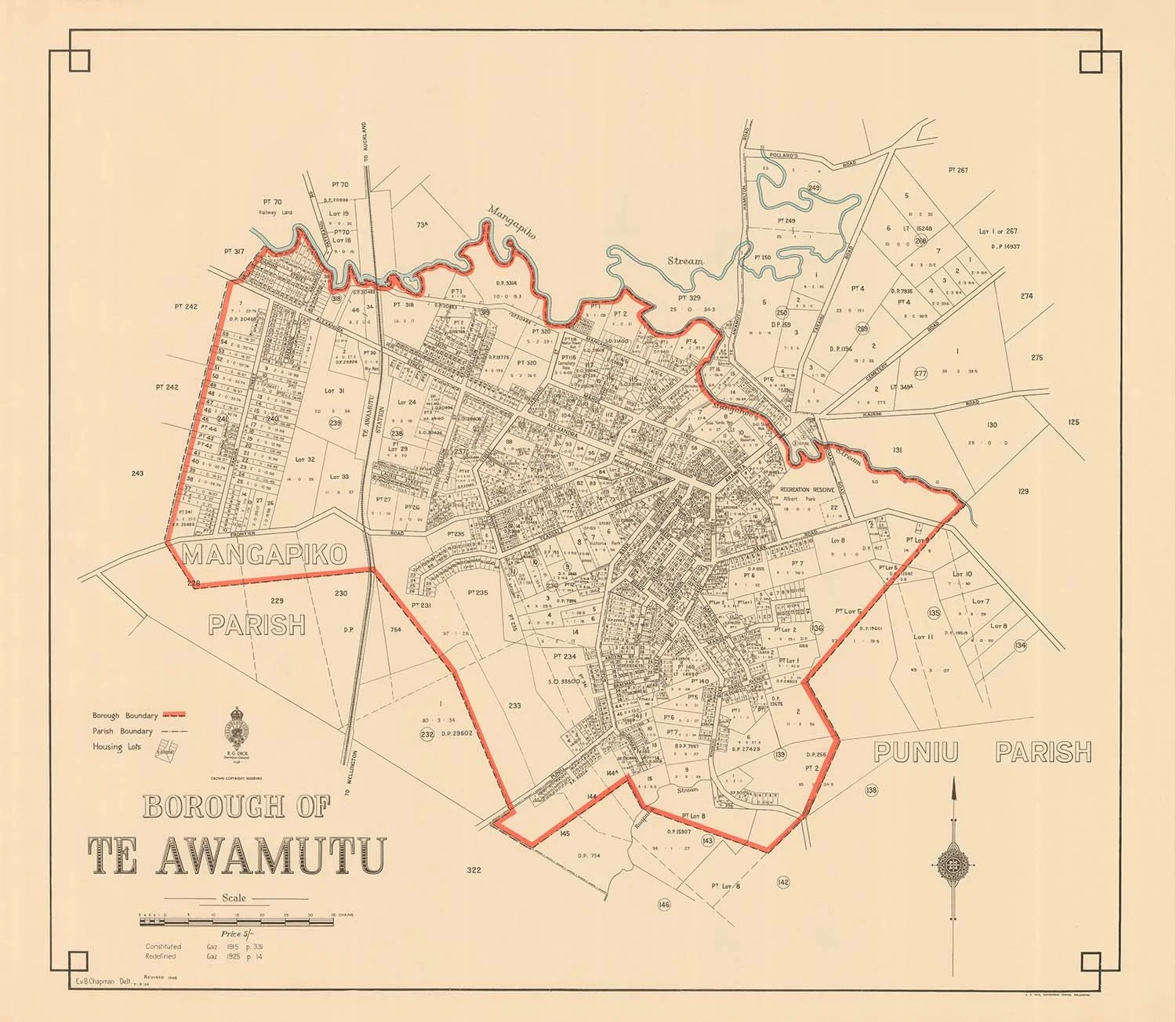 Classic Te Awamutu map on acrylic or ACM a great backyard printing & photography — a great
