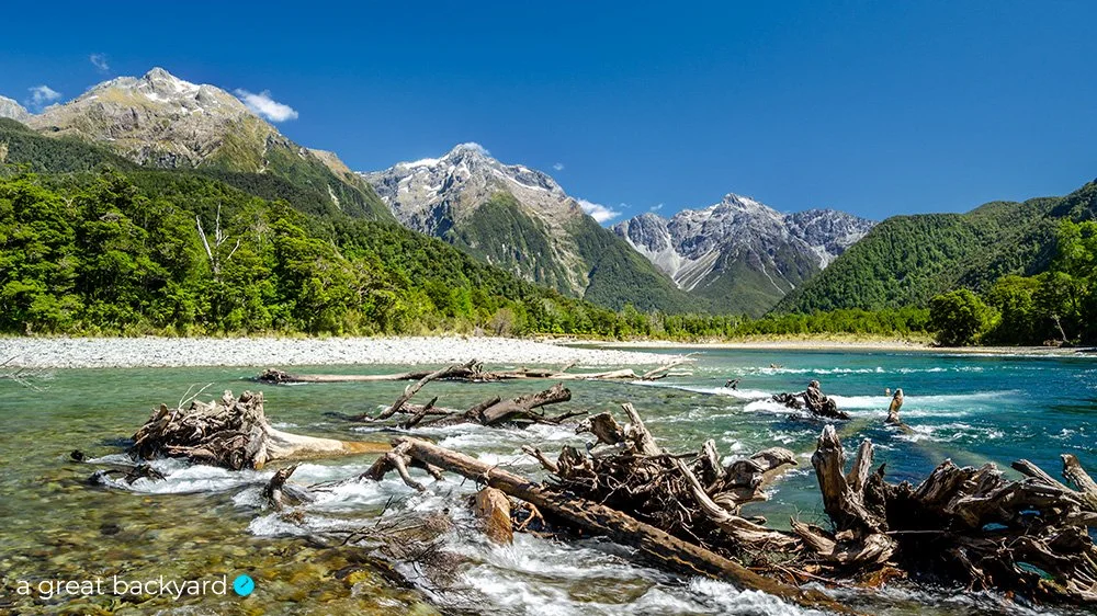 Hollyford Confluence by Corin Walker Bain | a great backyard