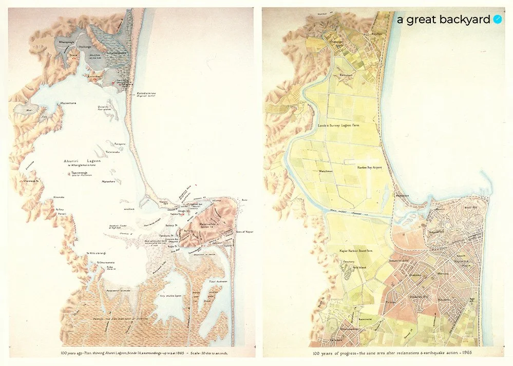 Historical 1865 & 1965 maps of Napier | a great backyard