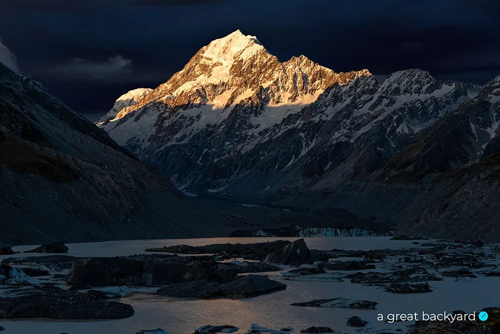 Aoraki Mt Cook by Corin Walker Bain | a great backyard NZ landscape photography prints