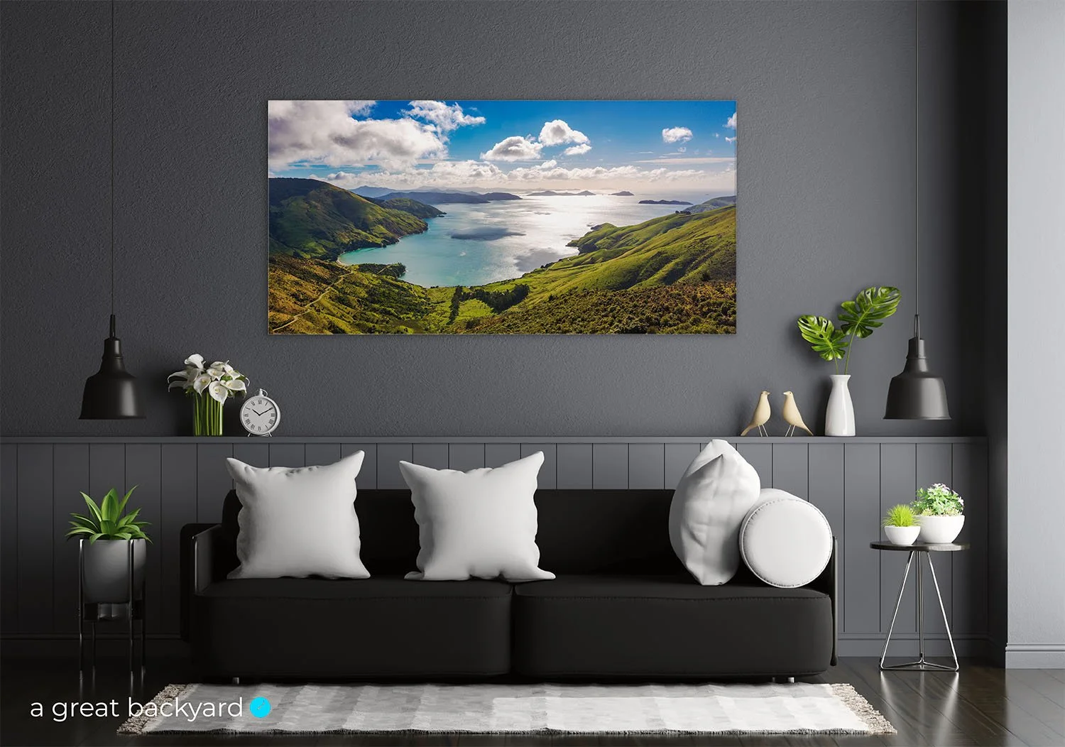 Titirangi Bay print on home wall | a great backyard premium landscape photography