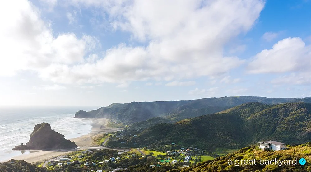 Piha view by Corin Walker Bain | a great backyard New Zealand print specialists