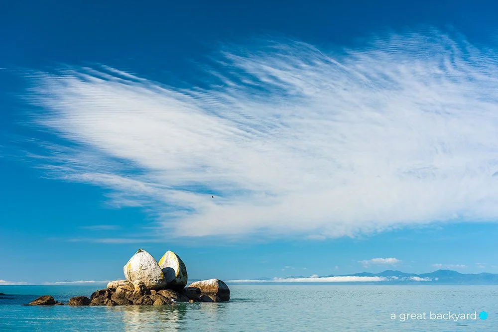 Split Apple Rock by Corin Walker Bain | a great backyard New Zealand landscape prints