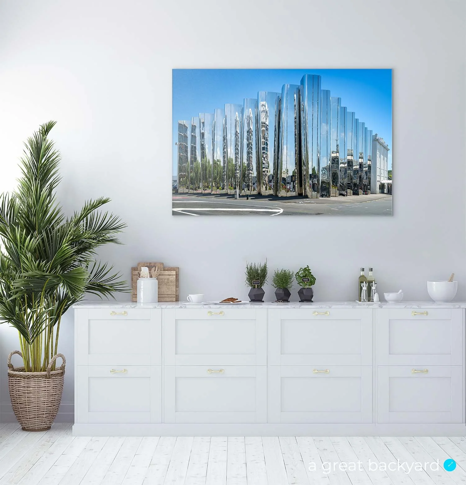 Len Lye Centre print on home wall | a great backyard print and photography NZ