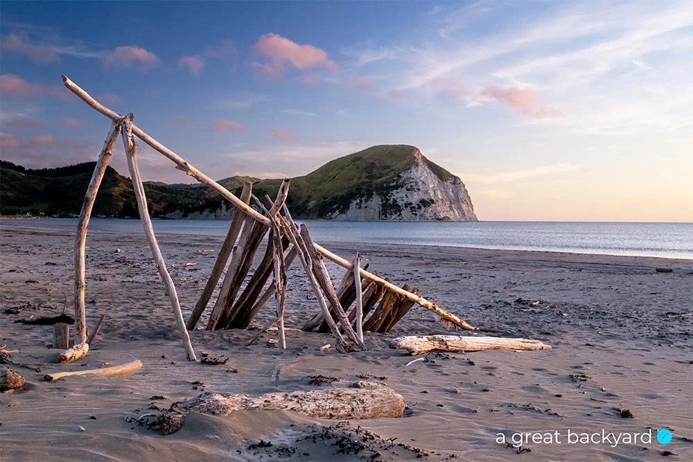 Mahia Beach Dusk by Corin Walker Bain | a great backyard landscape photography