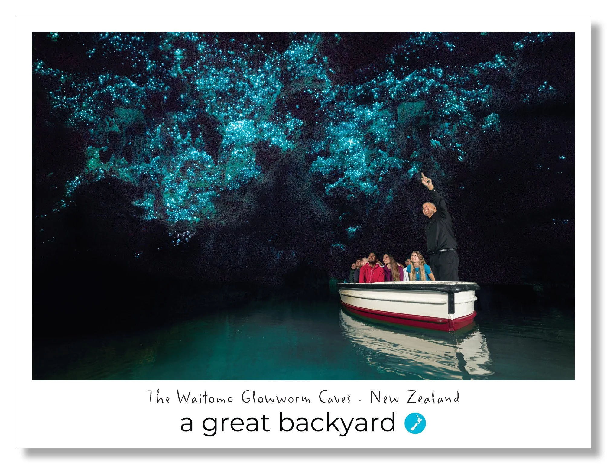 Waitomo Glowworm Caves Postcard by Corin Walker Bain | a great backyard photography NZ