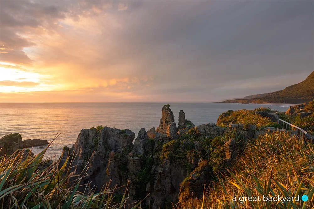 Punakaiki sunset, West Coast, New Zealand