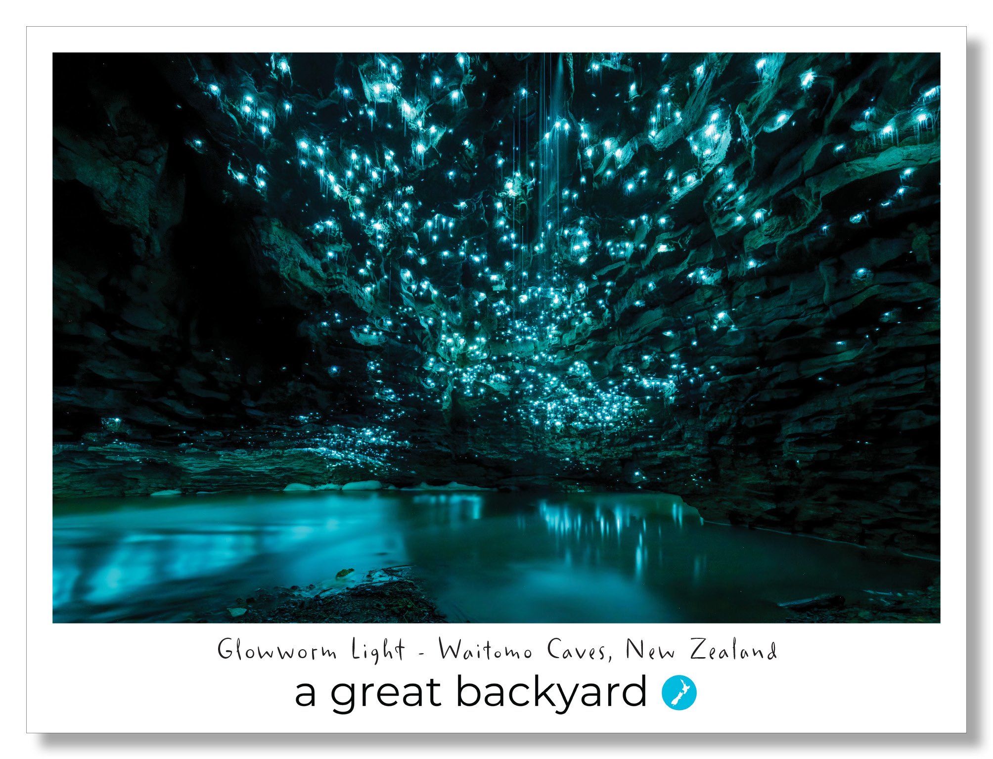 Glowworm Light Postcard by Corin Walker Bain | a great backyard photography NZ