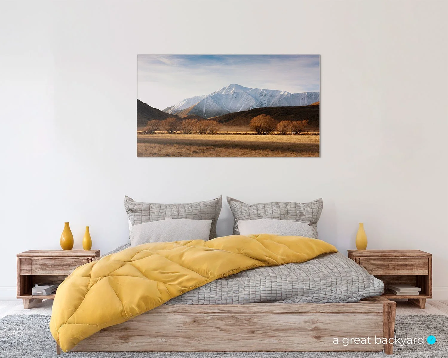 Arthur's Pass mist on home wall | a great backyard premium prints made in NZ