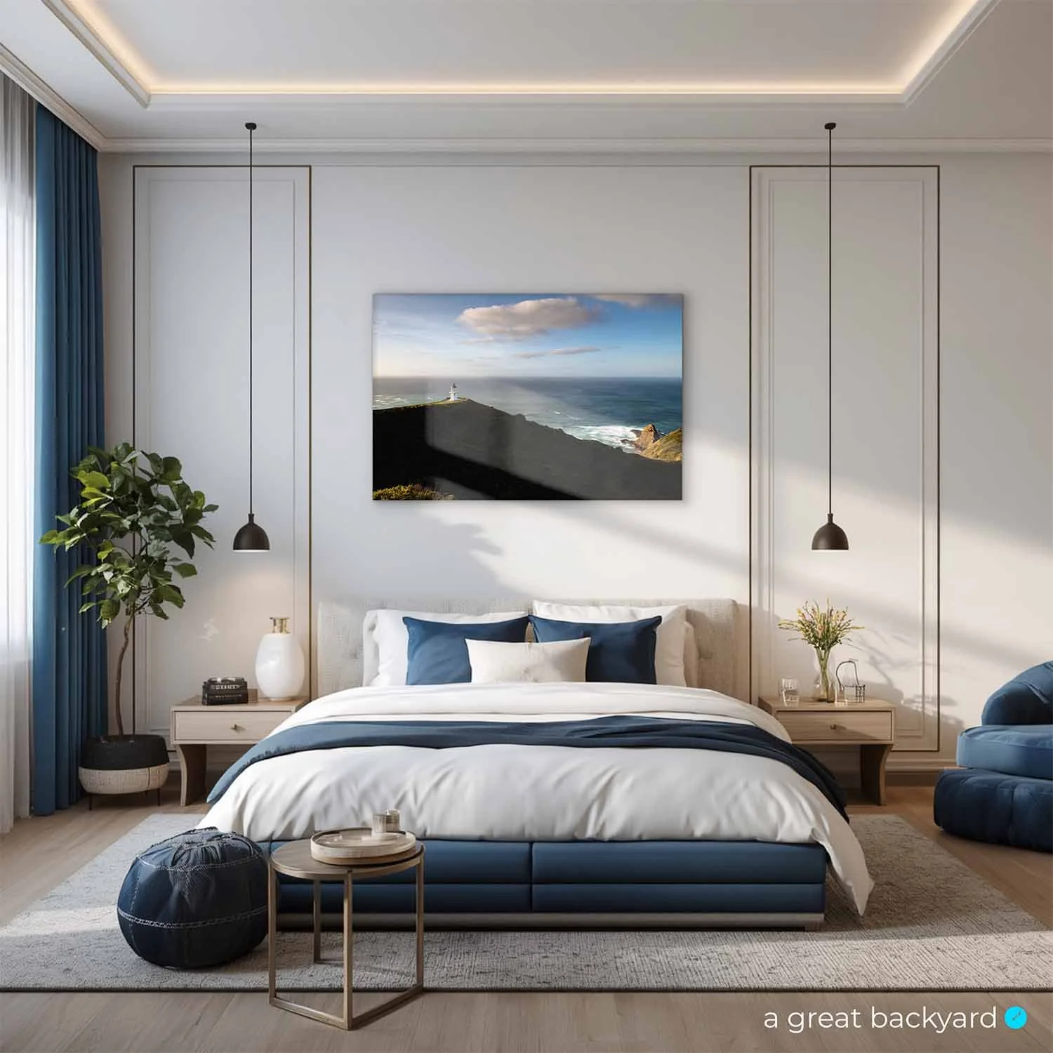 Cape Reinga print on home wall | a great backyard landscape photography