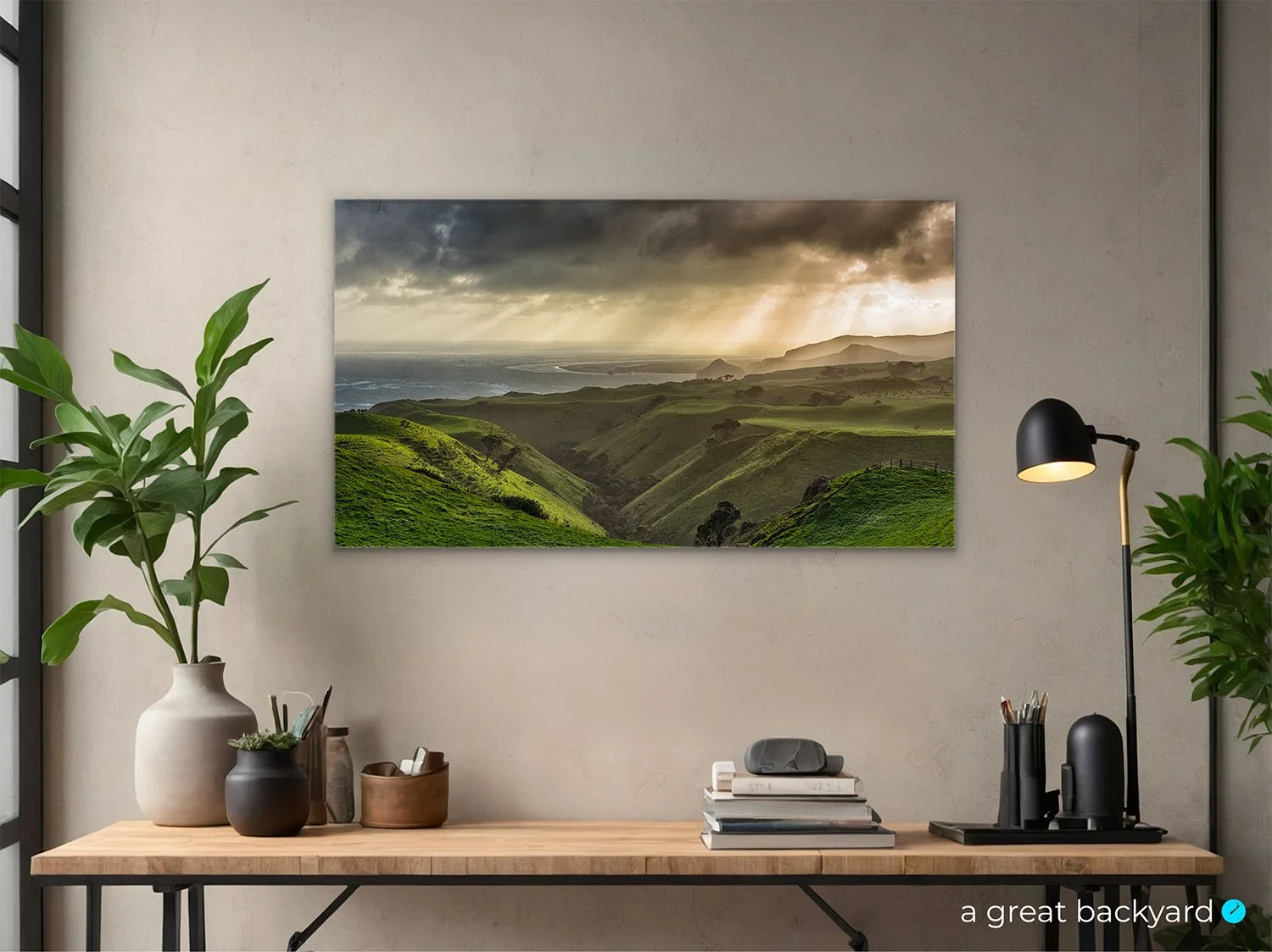 Awhitu Peninsula print on home wall | a great backyard photography