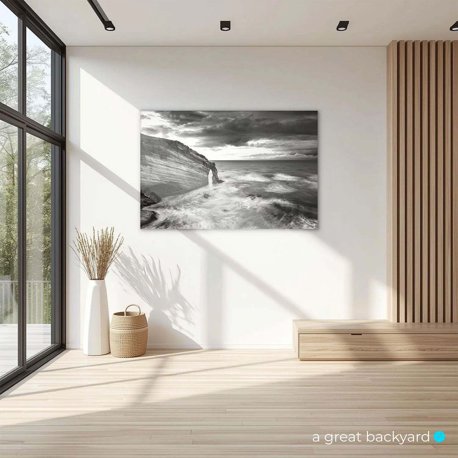 Cape Farewell print on interior wall | a great backyard proudly made in New Zealand