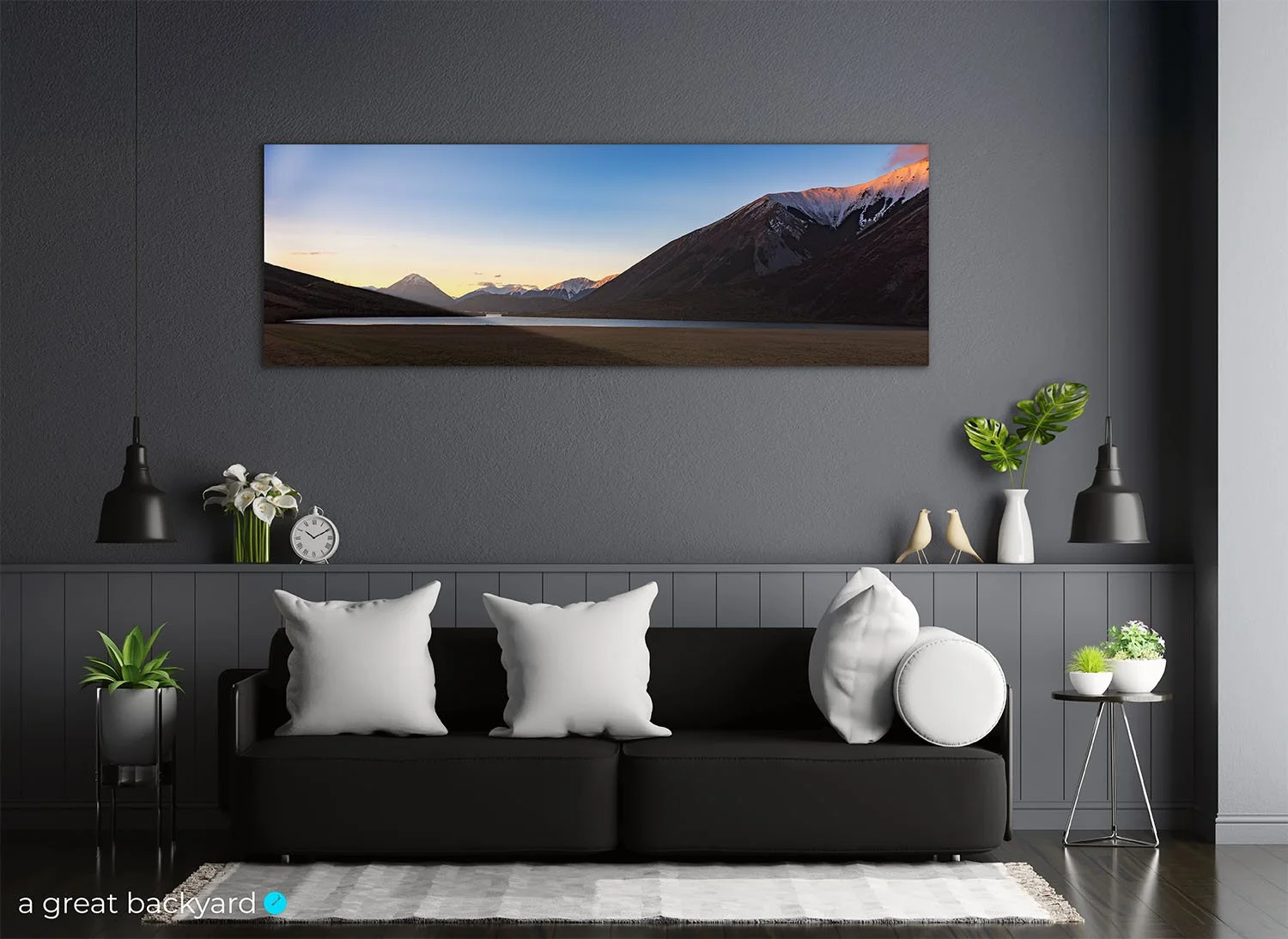 Arthur's Pass print on interior wall | a great backyard photography prints made in NZ