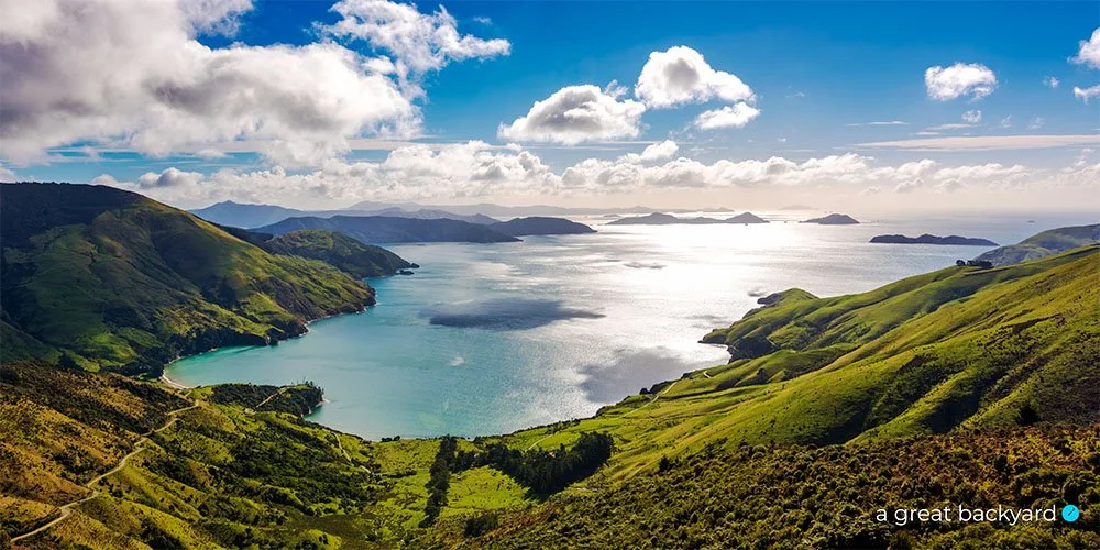 Titirangi Bay, Marlborough Sounds by Corin Walker Bain | a great backyard New Zealand landscape prints