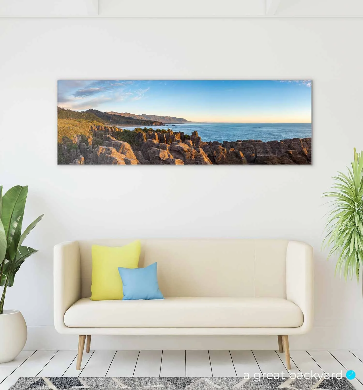 Punakaiki Coast print on home wall | a great backyard epic NZ photography