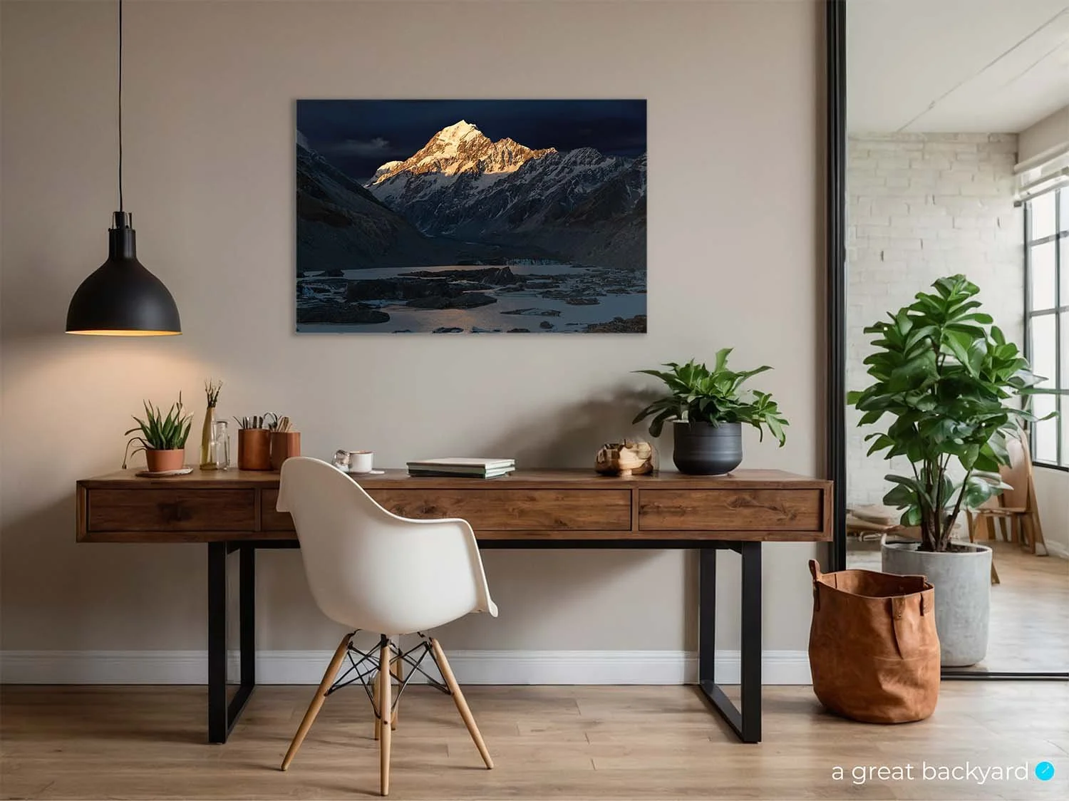 Aoraki Mt Cook print on home wall | a great backyard prints made in NZ