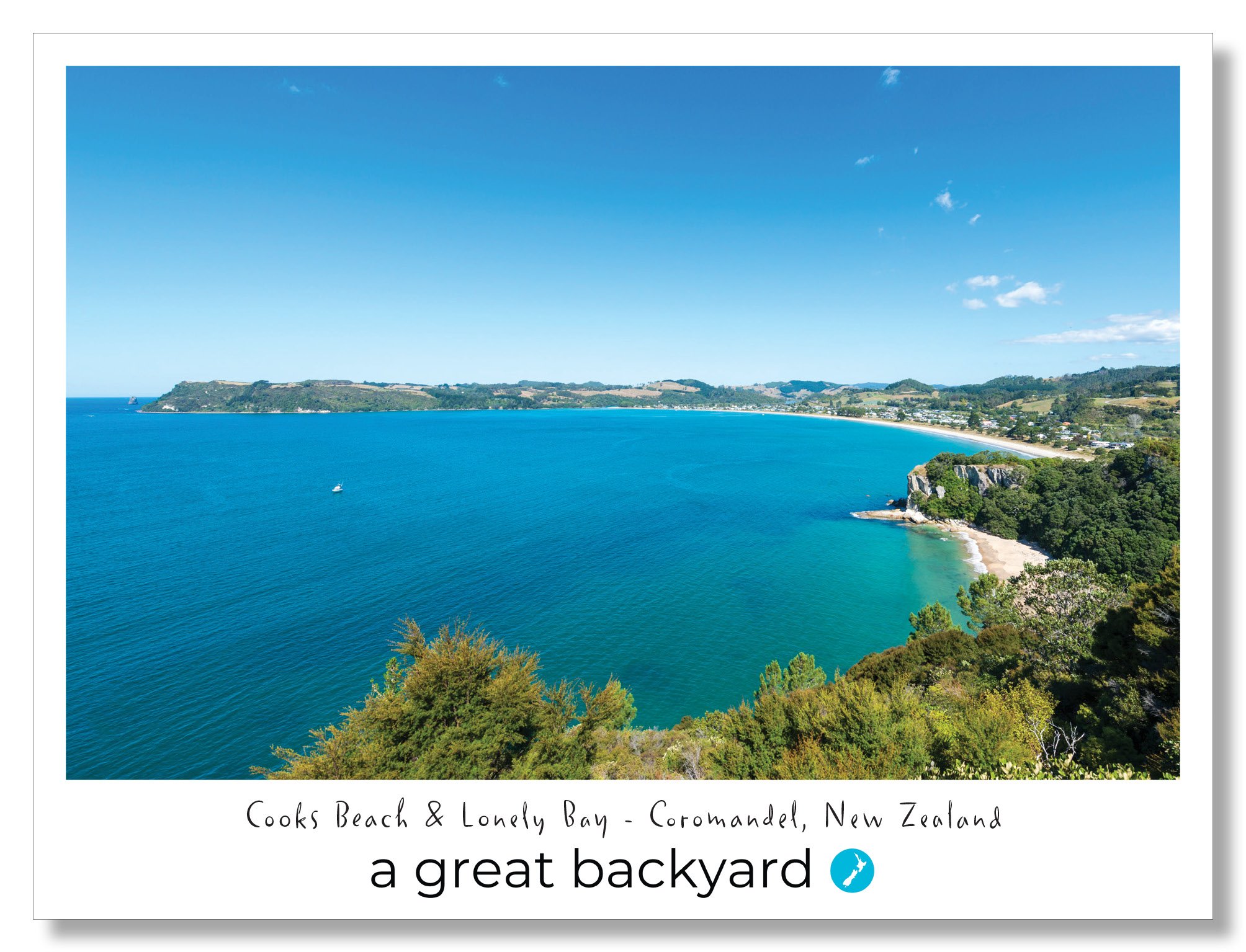 Cooks Beach Postcard by Corin Walker Bain | a great backyard photography NZ