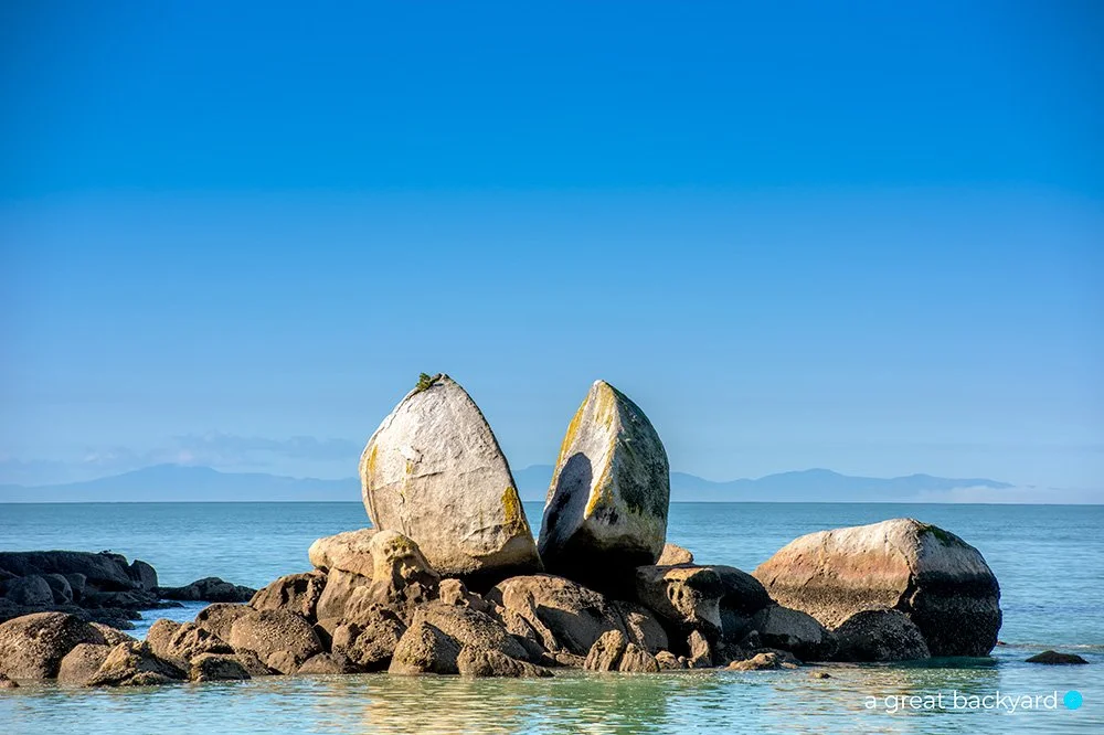 Split Apple Rock by Corin Walker Bain | a great backyard New Zealand fine art prints
