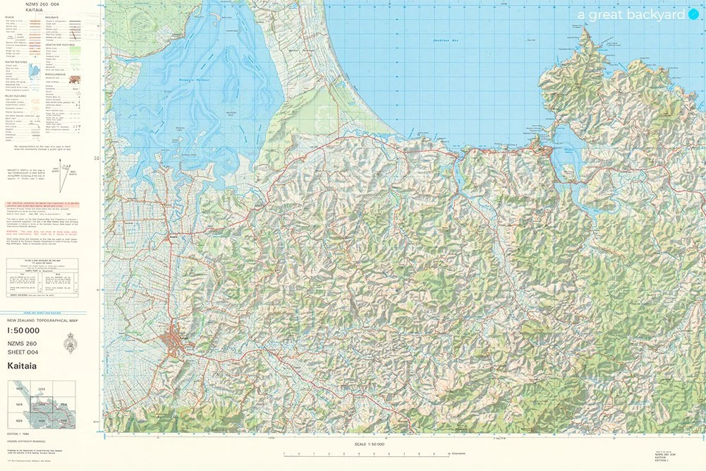 Kaitaia topographical map, New Zealand | a great backyard