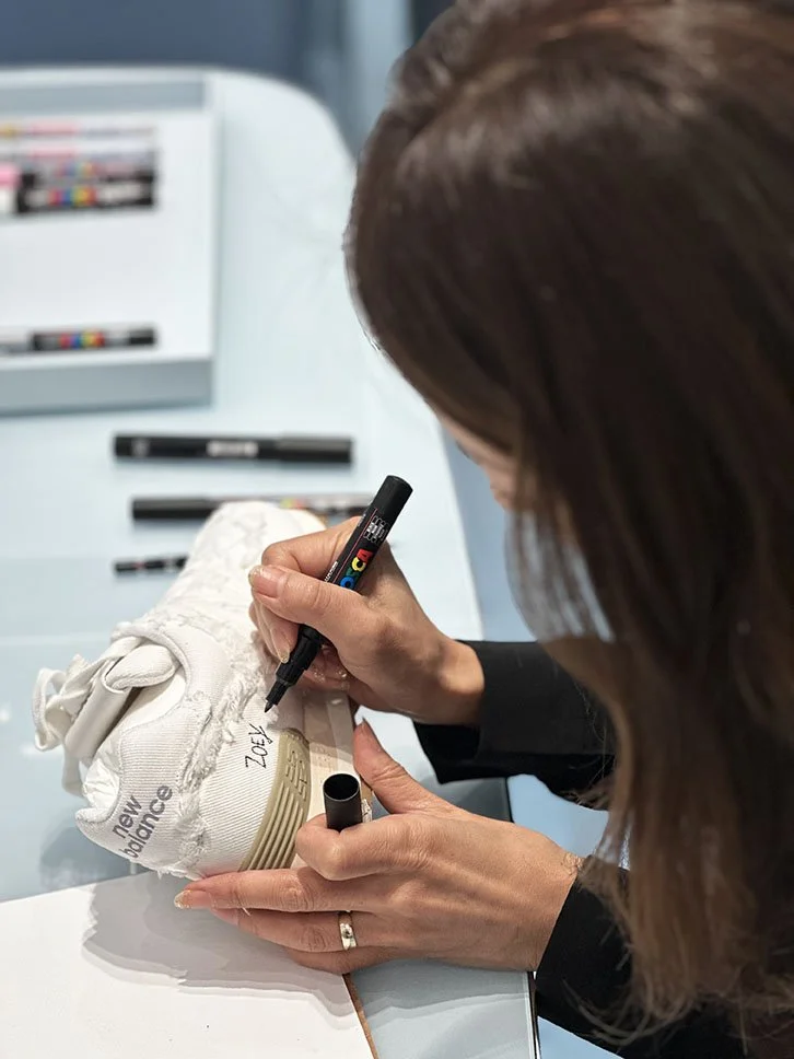 Customizing MiuMiu sneakers Initial Drawing
