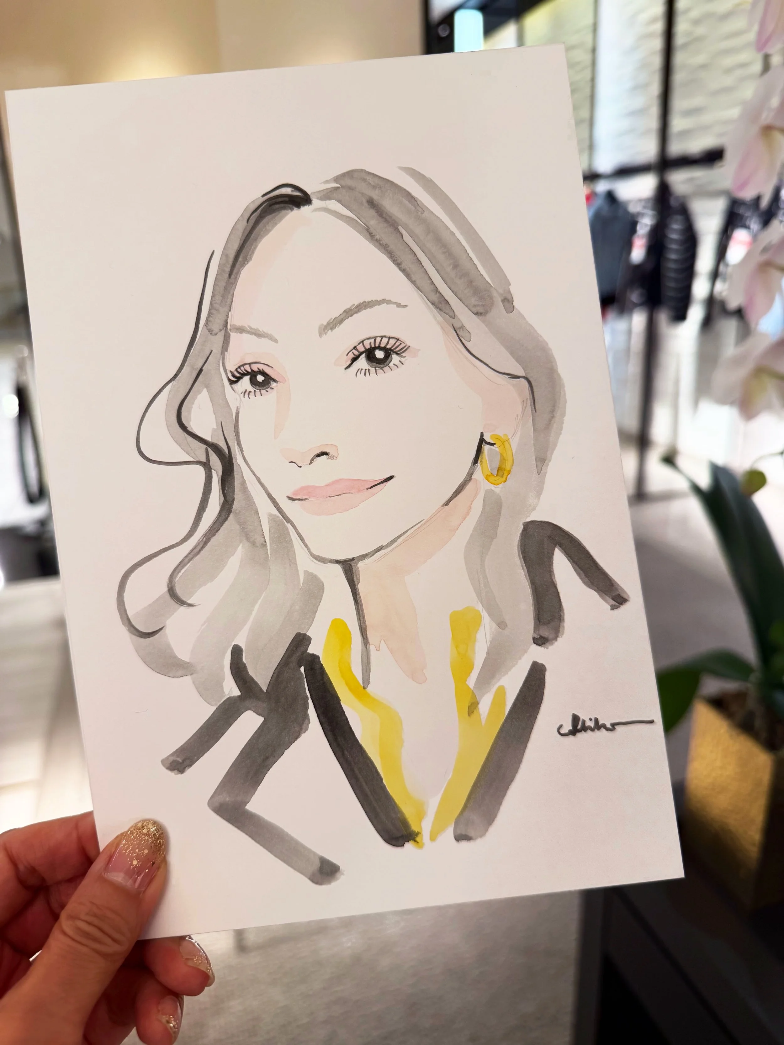 Such an honor to be part of the CHANEL in-store event at @nordstrom, @westfieldtopanga! 🤍

Here are some of the watercolor portraits I created for the guests during the event. Which portrait is your favorite? Swipe through to see them all! 

Thank y