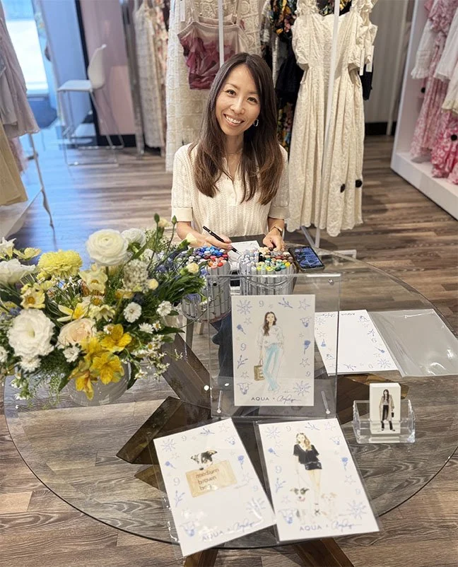 live sketch artist Akiko Kato Ruiz