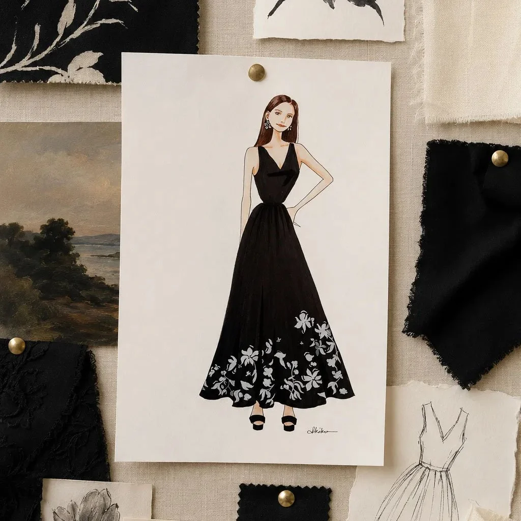 rebecca taylor custom fashion illustration