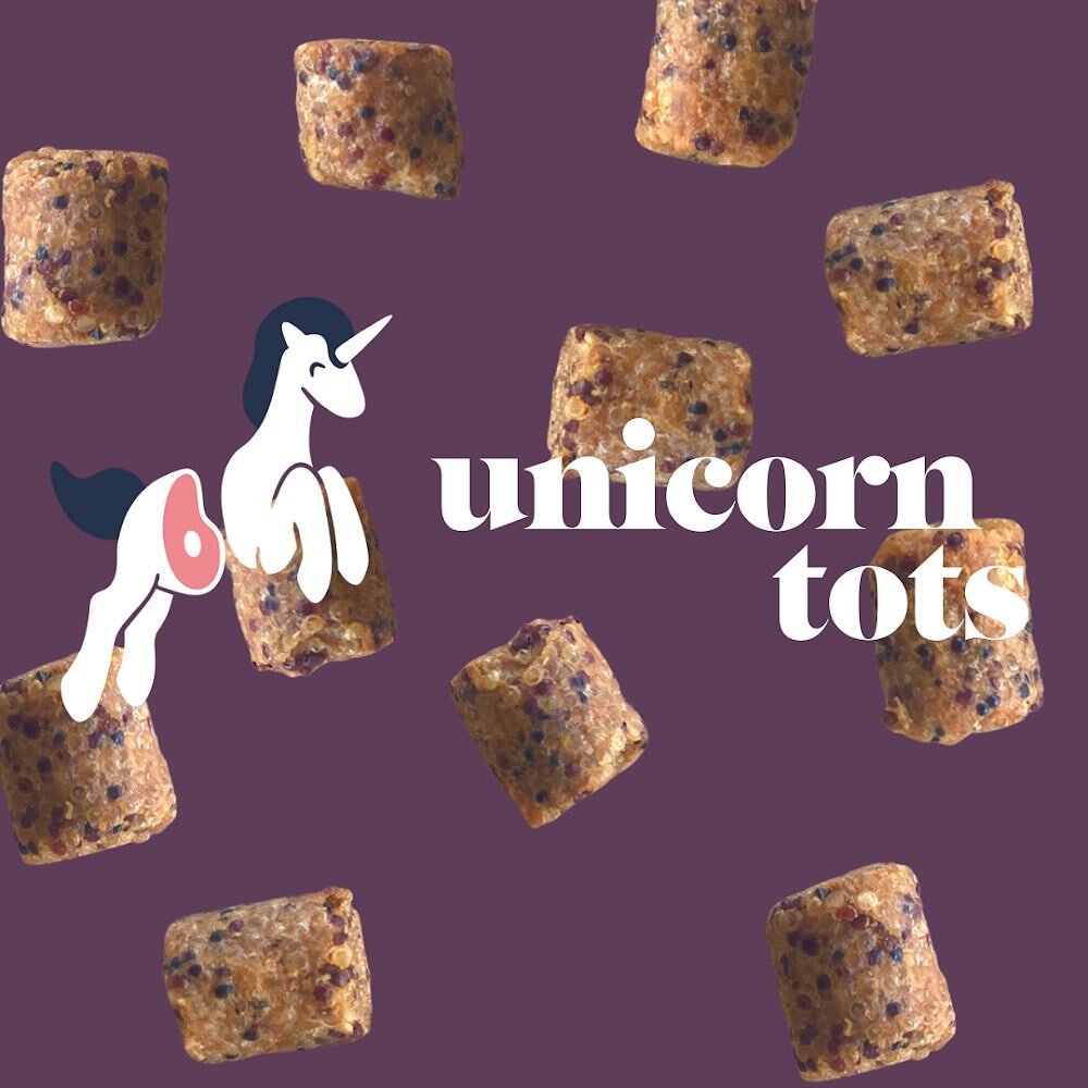 Ditch the🥔 for a tot with 6 times more protein than a potato! Order 2 4-packs of original Unicorn Meat off our website and receive a bag of quinoa and lentil tots on us! #tater #tatertots #tatertot #hotdish