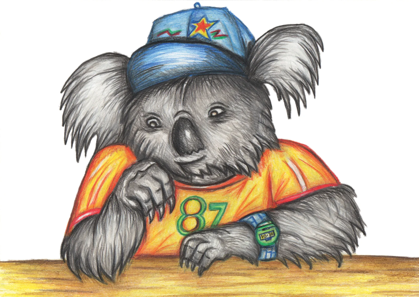 A little boy Koala character that we have recently designed.
