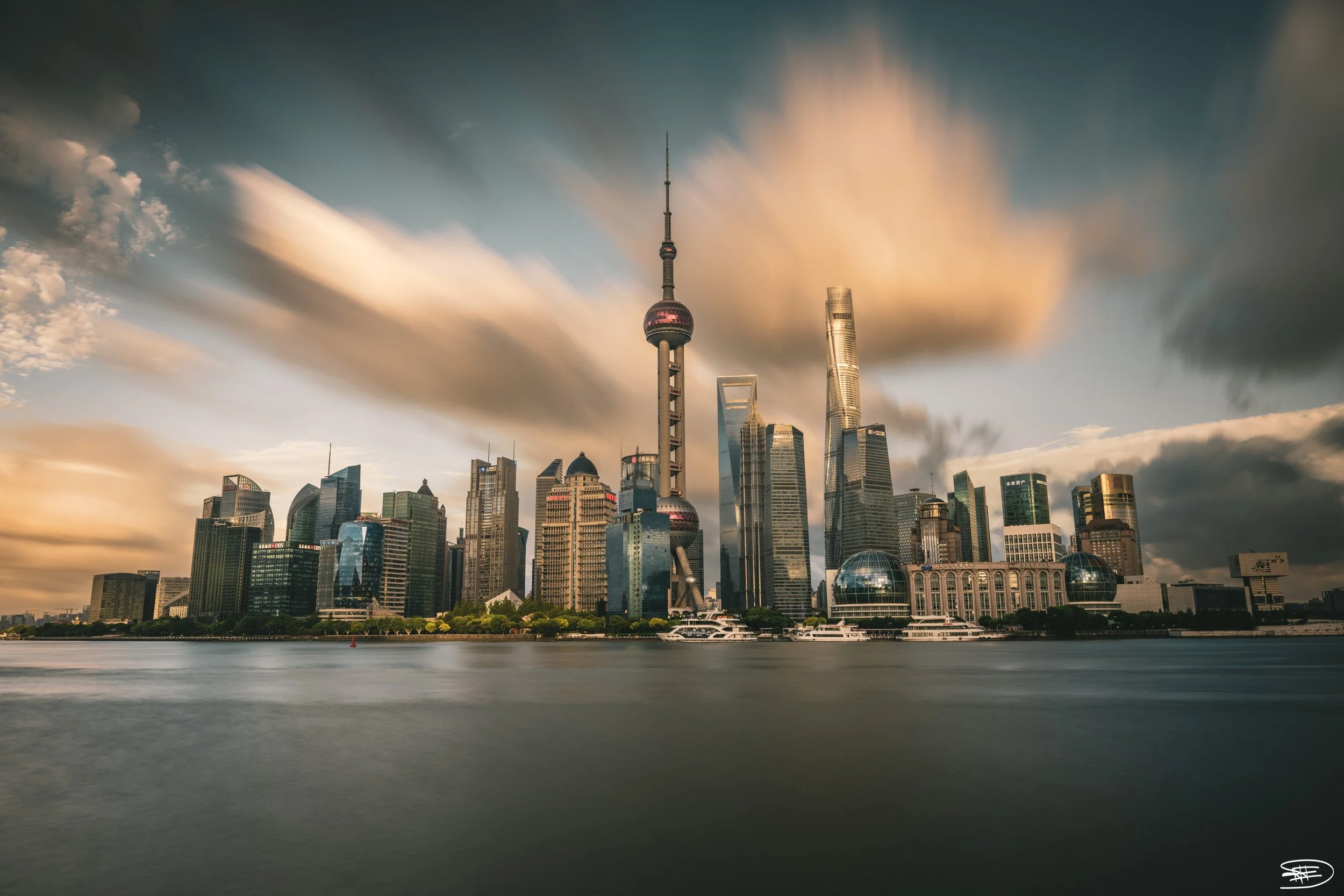 Shanghai's skyline painted with motion

Location details: Shanghai, China

Technical information:
* Exposure: 30.0 sec
* Aperture: ƒ/11
* Focal Length: 24 mm
* Lens: NIKKOR Z 24-70mm f/2.8 S
* ISO: 125
* Camera: Nikon Z 9

The soft, diffused light of