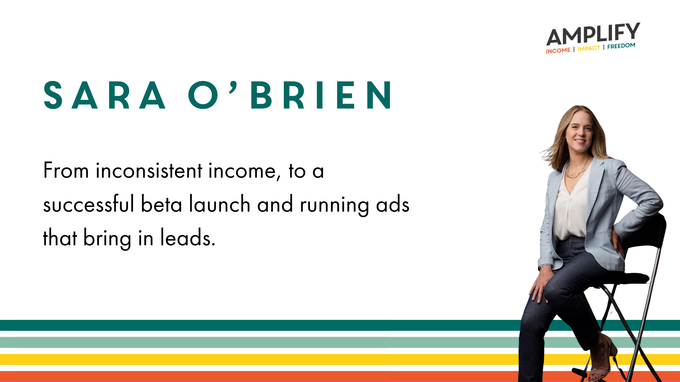 Sarah O'Brien, Leadership Coach, Amplify Client