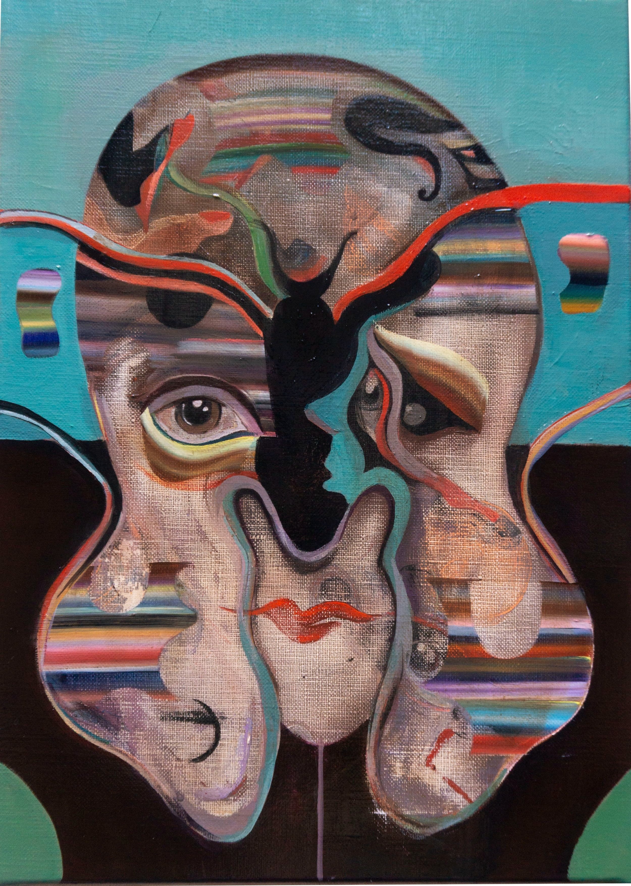  Papillon 2022 Acrylic on canvas 33 x 46cm 