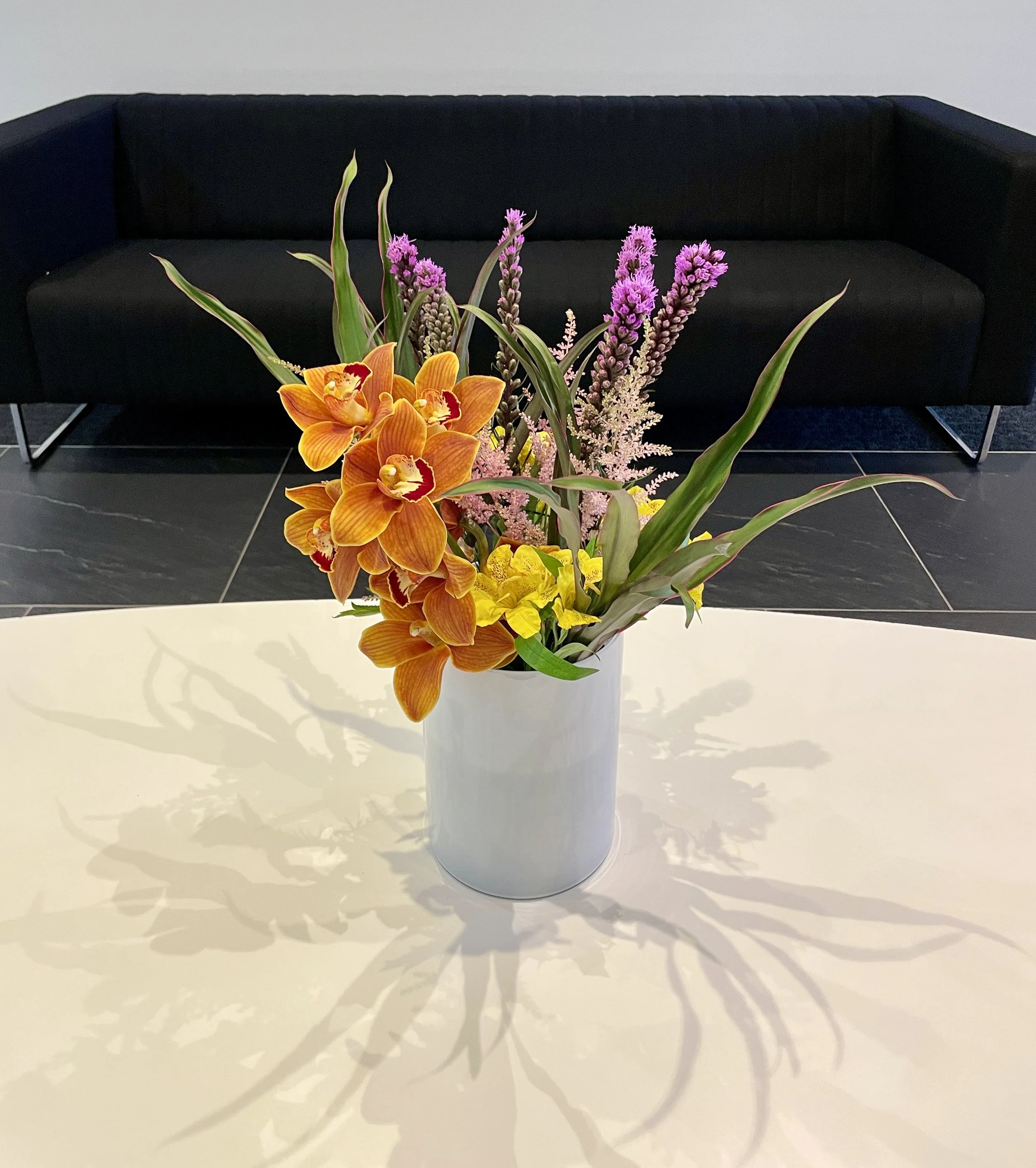 Office Coffee Table Flowers, Central London.JPEG