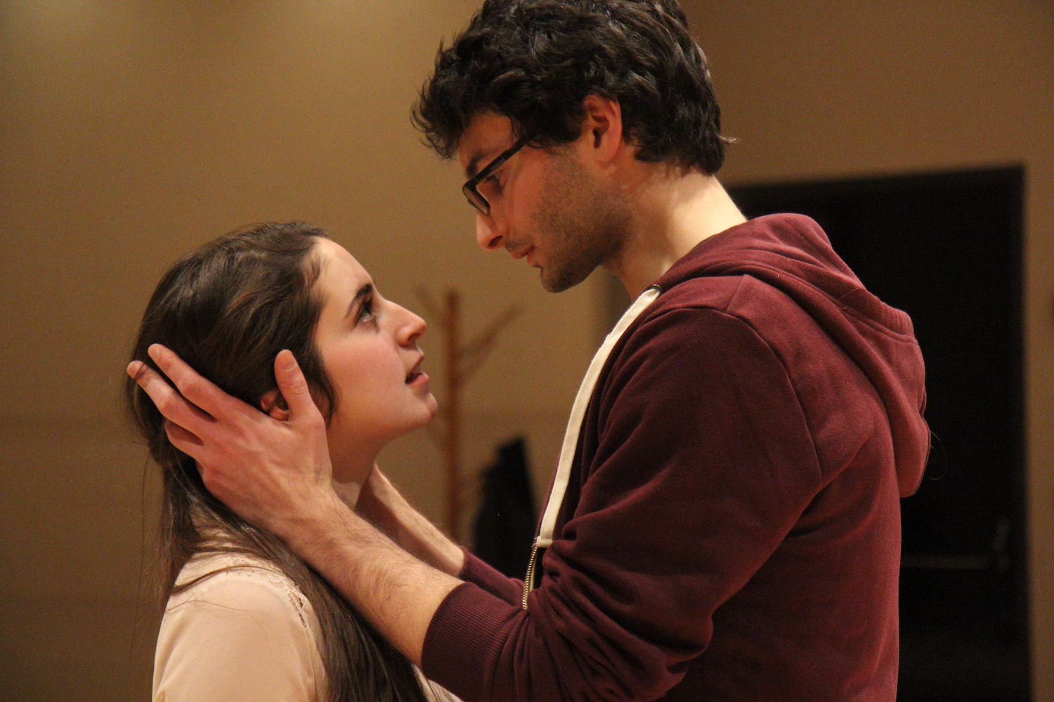 Aliza Sotsky and Aaron Fisher in R&amp;J: HOW I LOVE THY COMPANY (2015). Photo by Morgan Brill. 