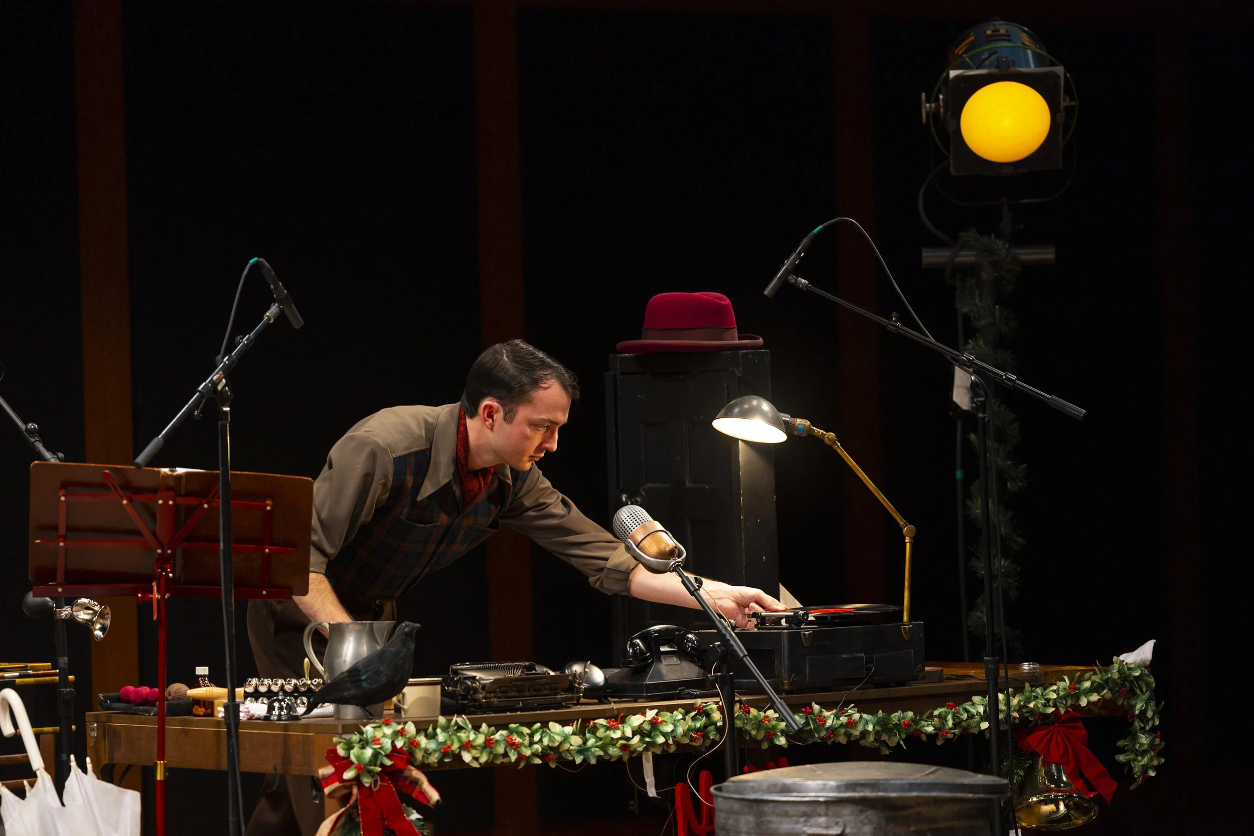  Liam Bellman-Sharpe in IT’S A WONDERFUL LIFE: A LIVE RADIO PLAY. Photo by T. Charles Erickson. 