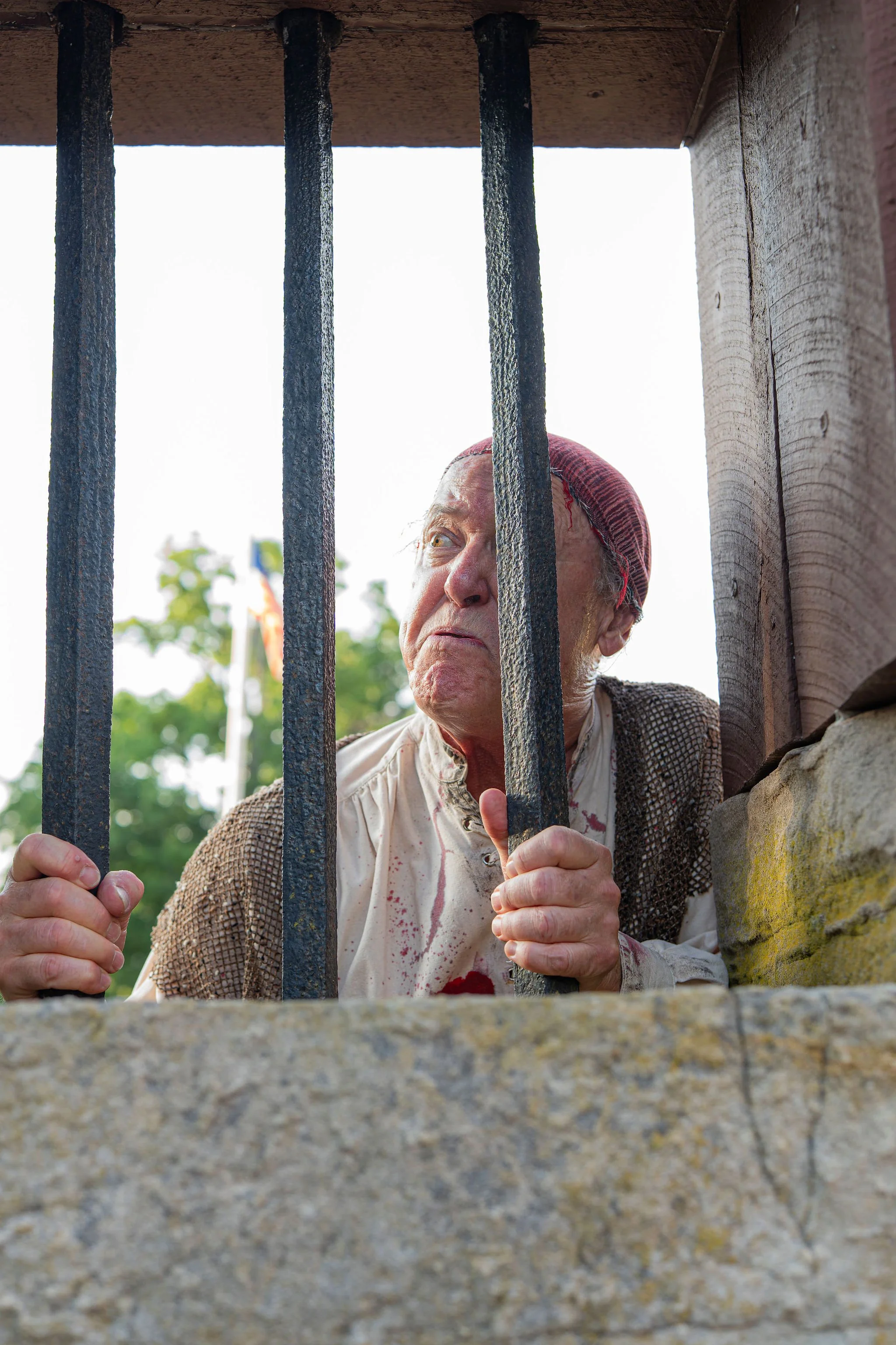 Craig Pinder in THE SLIPPERY TRUTH: PRISON BREAK AT NEW-GATE. Photo by Lucas Clopton.