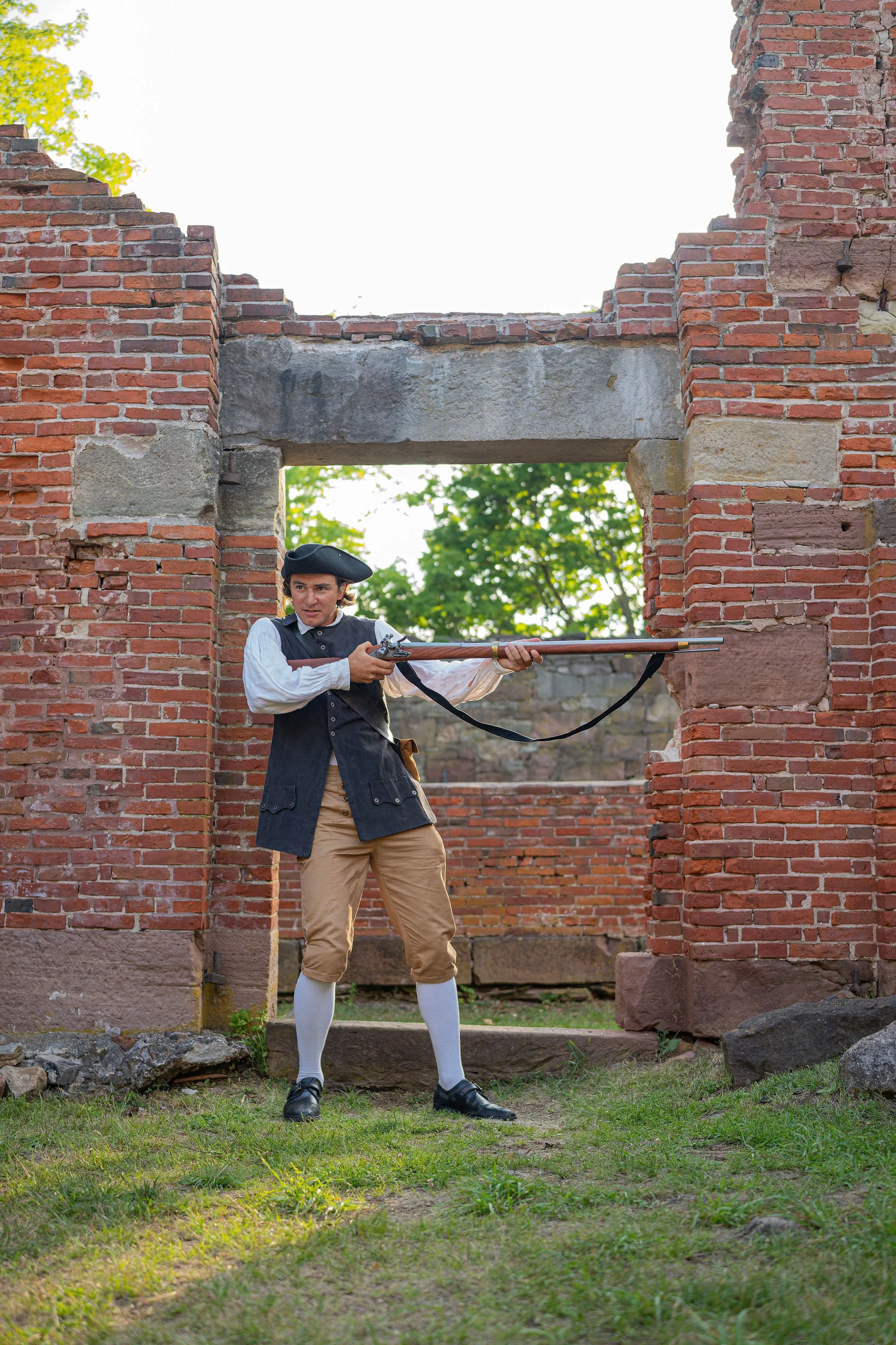 Elijah Sarrouf in THE SLIPPERY TRUTH: PRISON BREAK AT NEW-GATE. Photo by Lucas Clopton.